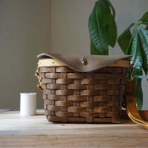 Vintage Longaberger Handmade Basket Shoulder Purse